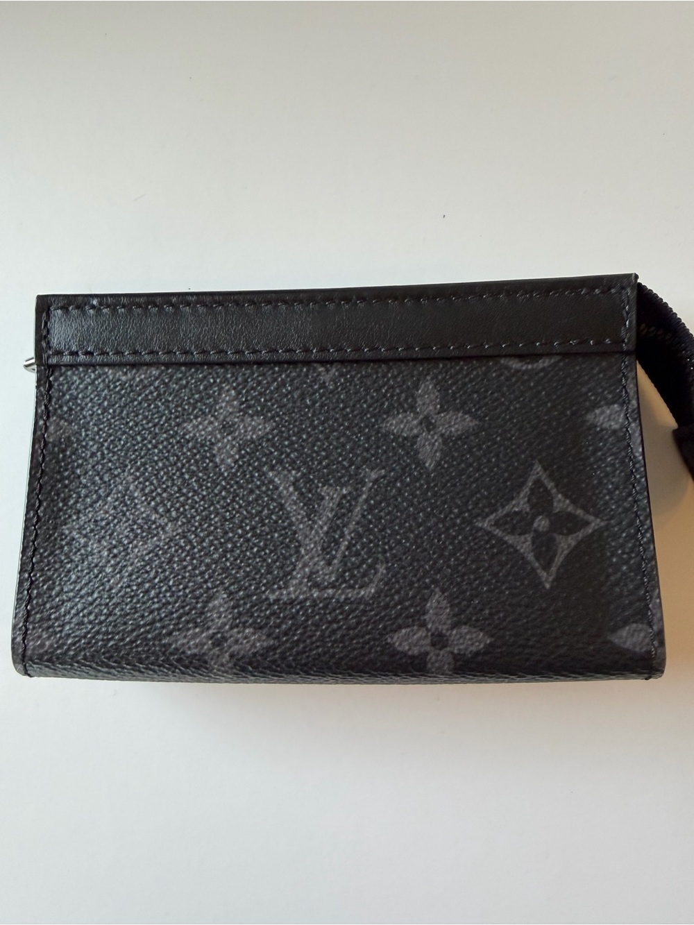 Louis Vuitton Monogram Eclipse key pouch voyage.